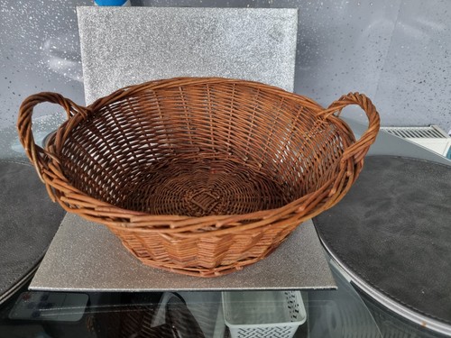 Wicker storage basket with - storage,