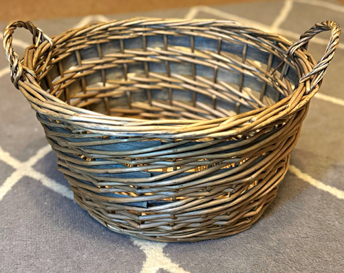 Round wicker storage - wicker,