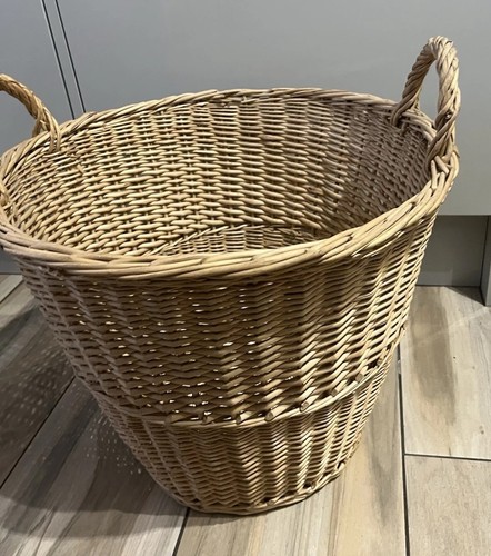 Large wicker basket with - large,