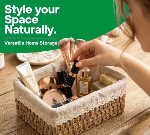 Storage baskets woven wicker - storage,