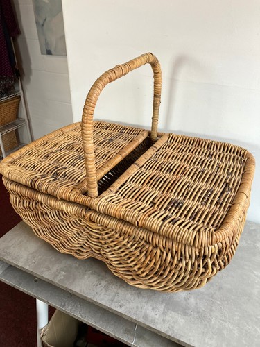 Large rectangle wicker basket - wicker,
