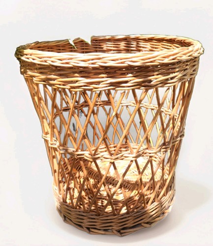 Large basket woven wicker - basket,