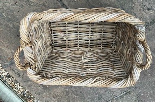 Wicker storage basket - storage,