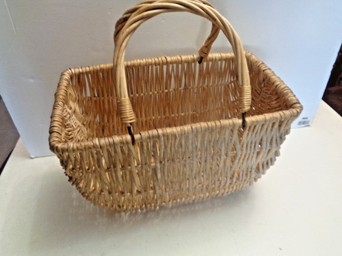 Large wicker woven two handled - wicker,