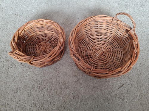 Lovely round wicker baskets - wicker,