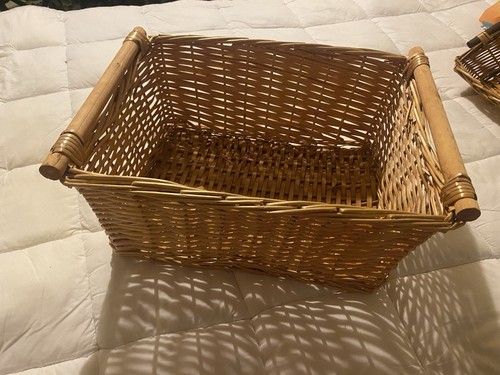 Wicker woven storage basket - woven,