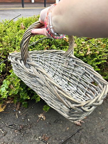 Large rustic grey wicker - large,