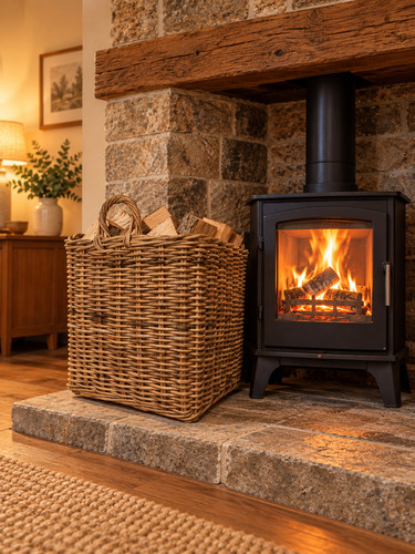 Rattan wicker square storage - wicker,