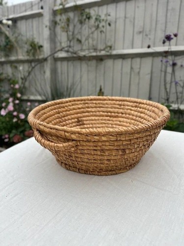 Large vintage woven - woven, wicker